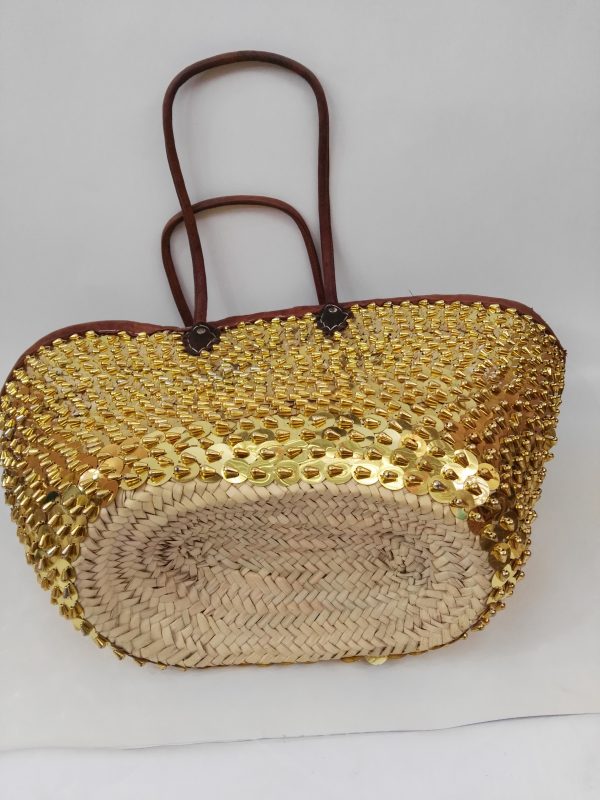 Moroccan Basket Bag gold 4