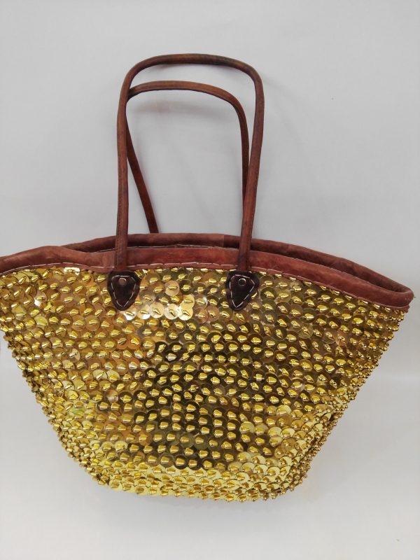 Moroccan Basket Bag gold 2