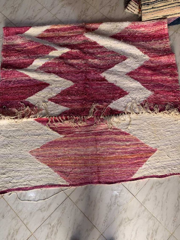 Kilim Boucherouit Rug 1.43 x 2.35 - Image 2