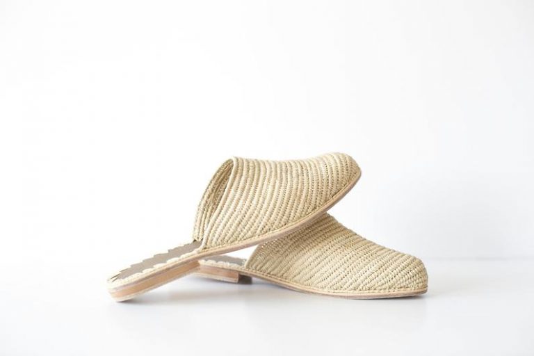 Handmade Raffia Mules