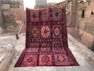 purple vintage moroccan carpet