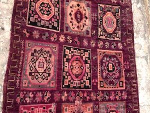 purple vintage moroccan carpet