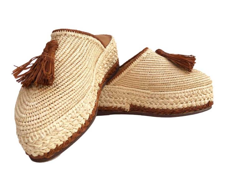 Moroccan Raffia Mules - Image 3