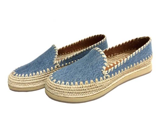 50% OFF Jeans Moroccan Raffia Shoes | Handmadology