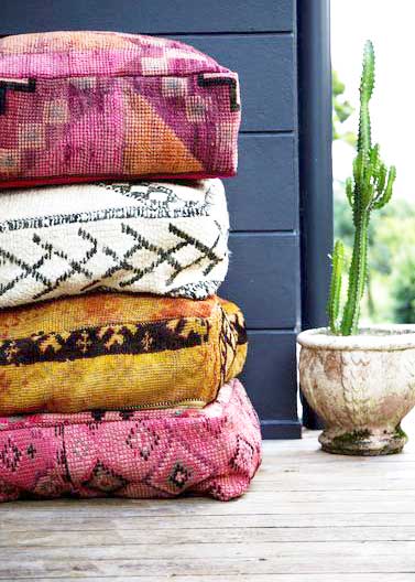 Moroccan Floor Pillows cushions Handmadology