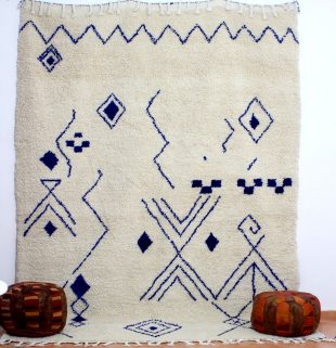 azilal blue pattern rugs