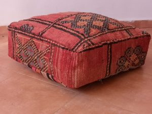 Handwoven woolen pillowcase Berber Moroccan Floor cushion Floor cushion Cover Fabulous Moroccan pouf Square Moroccan Floor cushion