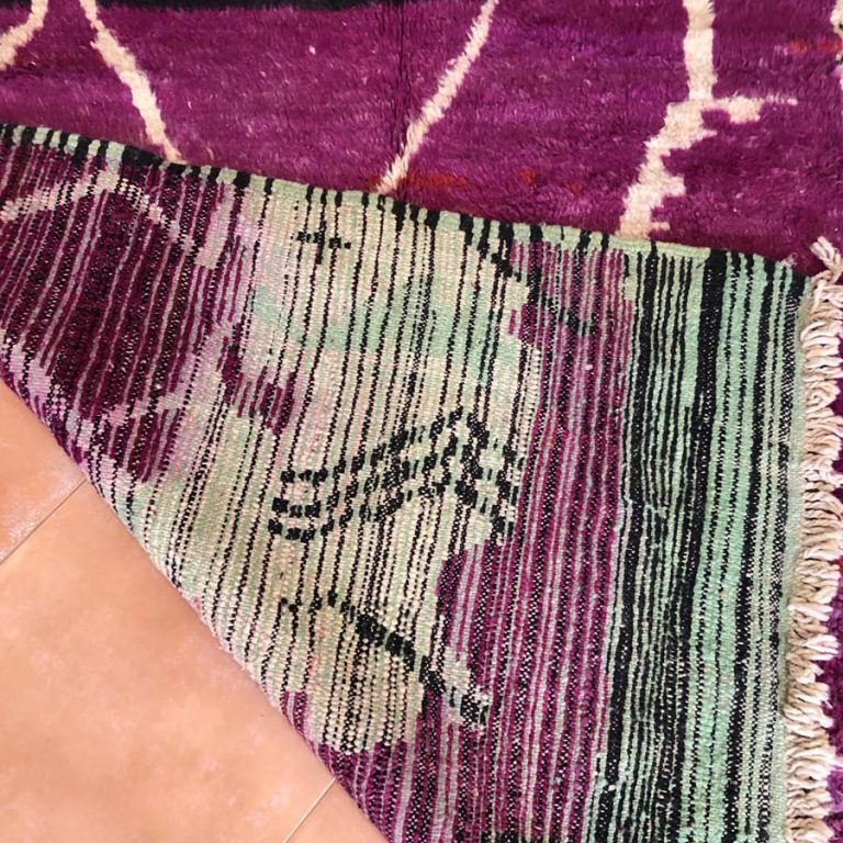 Moroccan Boujad Vintage Rug 5x7 - Image 5
