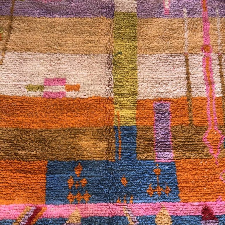 Moroccan Boujad Vintage Rug 8x5 - Image 5