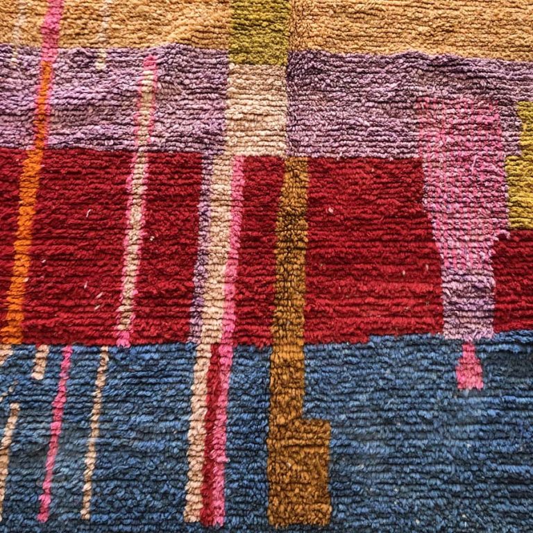 Moroccan Boujad Vintage Rug 8x5 - Image 6