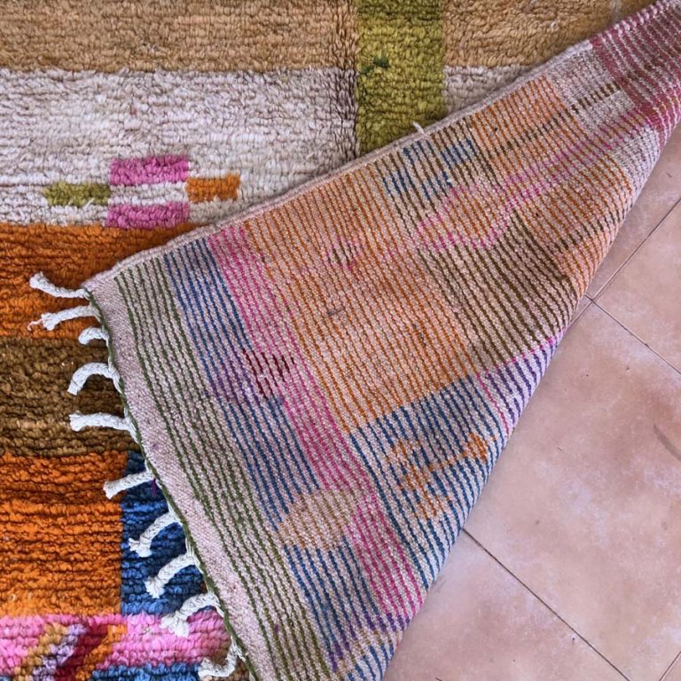 Moroccan Boujad Vintage Rug 8x5 - Image 7