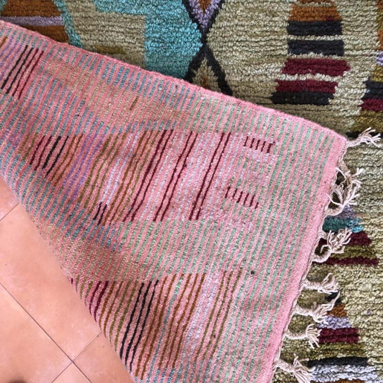 Moroccan Boujad Vintage Rug 6x10 - Image 5