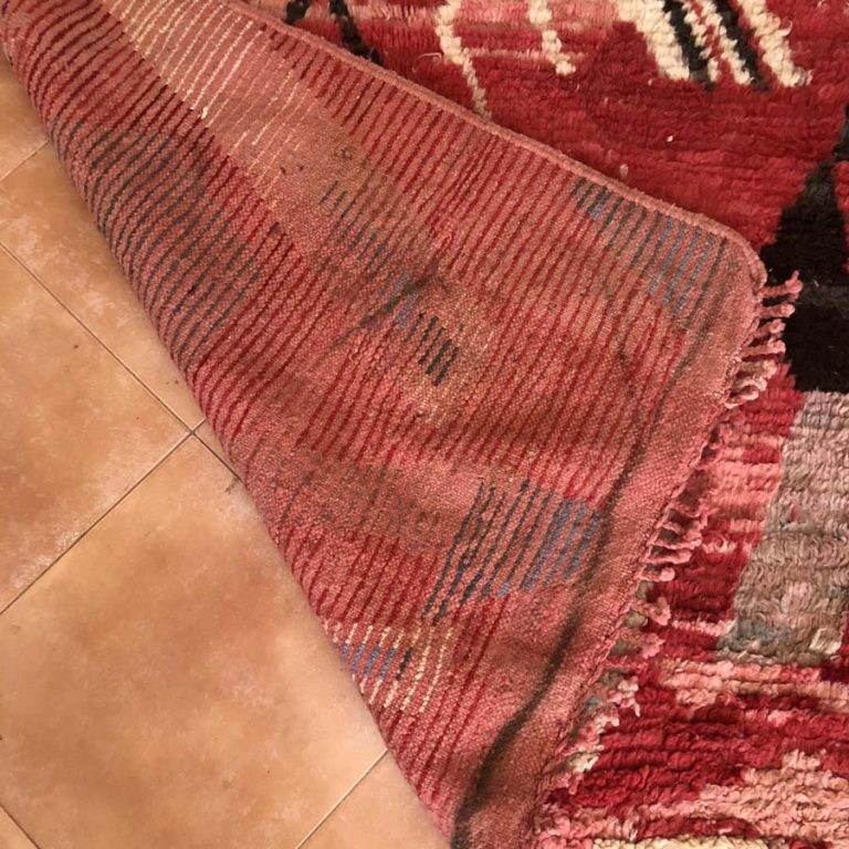 Moroccan Boujad Vintage Rug 5x8 - Image 4