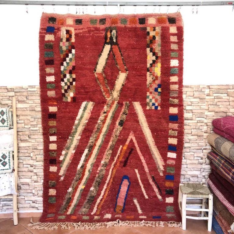 Moroccan Boujad Vintage Rug - Image 1