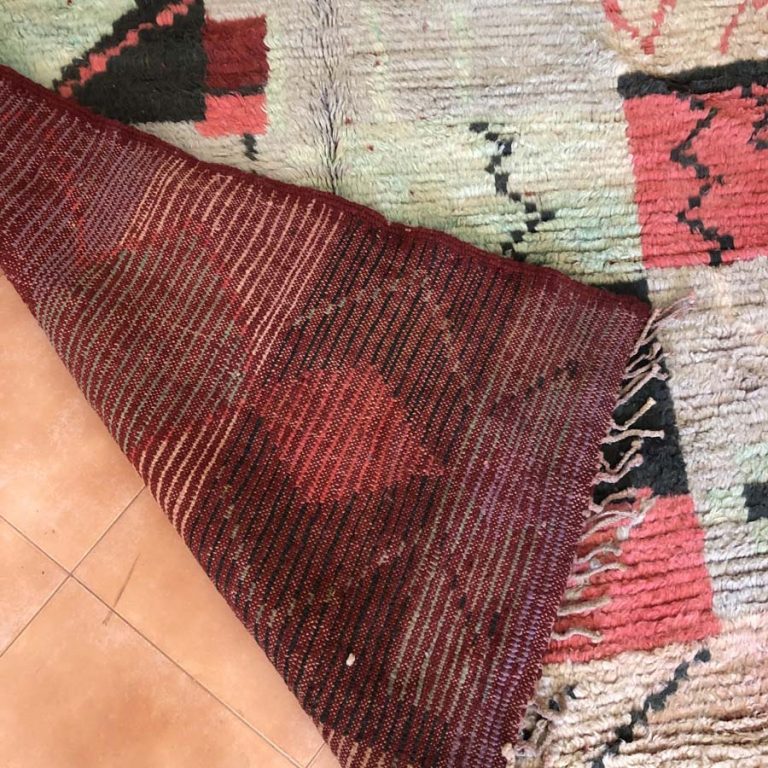 Moroccan Boujad Vintage Rug 5x8 - Image 4
