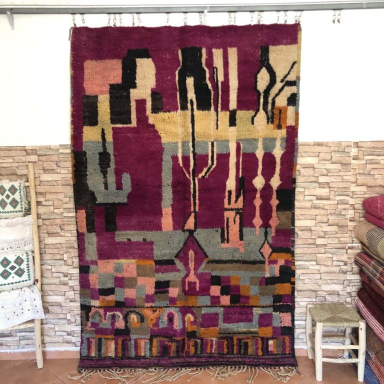Moroccan Boujad Vintage Rug - Image 1