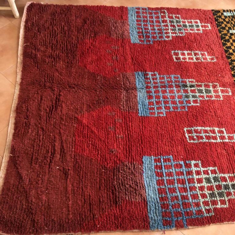 Moroccan Boujad Vintage Rug 8x10 - Image 4