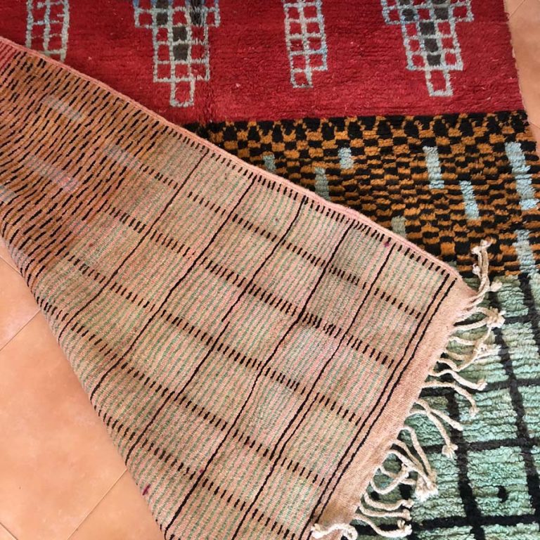 Moroccan Boujad Vintage Rug 8x10 - Image 5