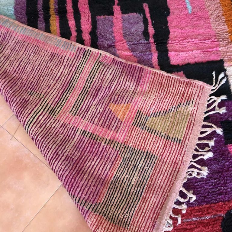 Moroccan Boujad Vintage Rug 6x10 - Image 5