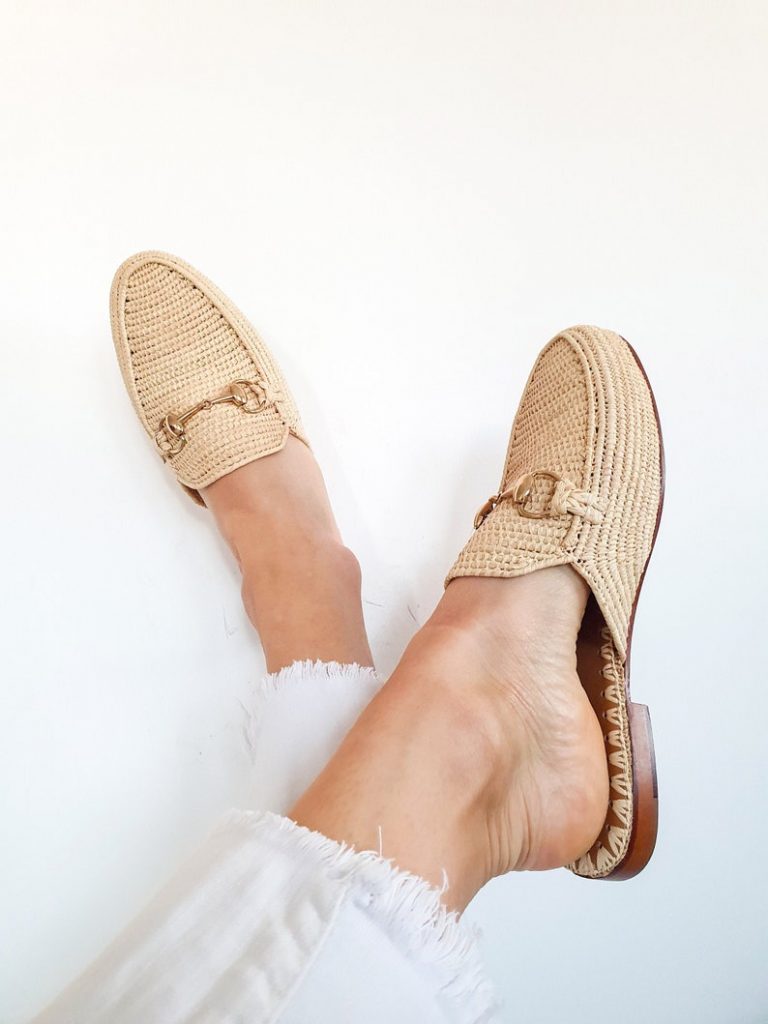 Natural Raffia Shoes - Image 1