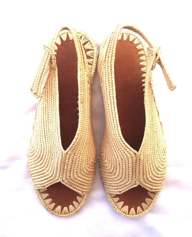 Women Natural Raffia Shoes - Image 3