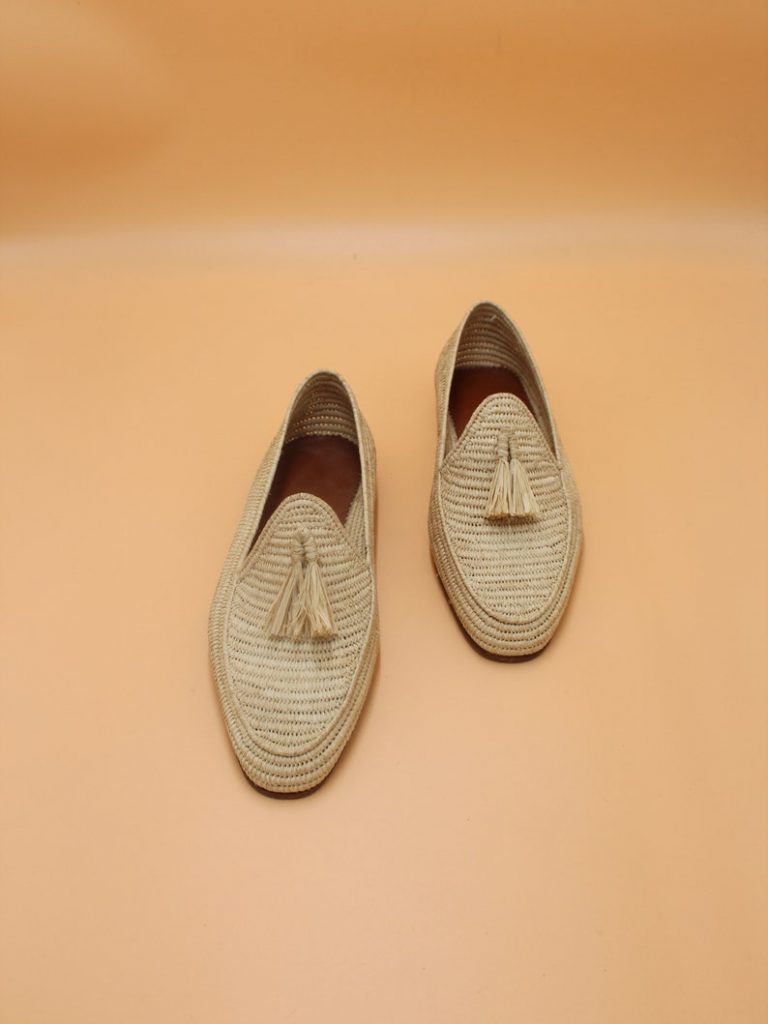 men raffia shoes