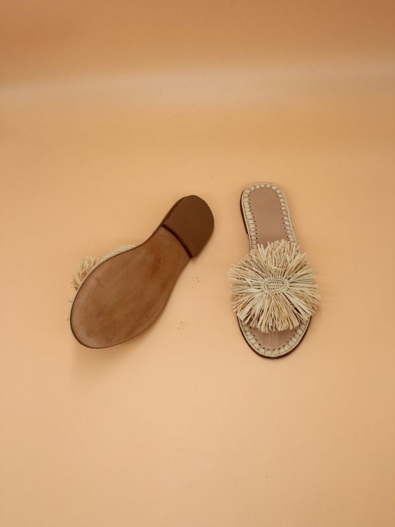 Natural Raffia Shoes Sandal - Image 5