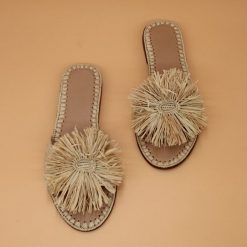 Natural Raffia Shoes Sandal