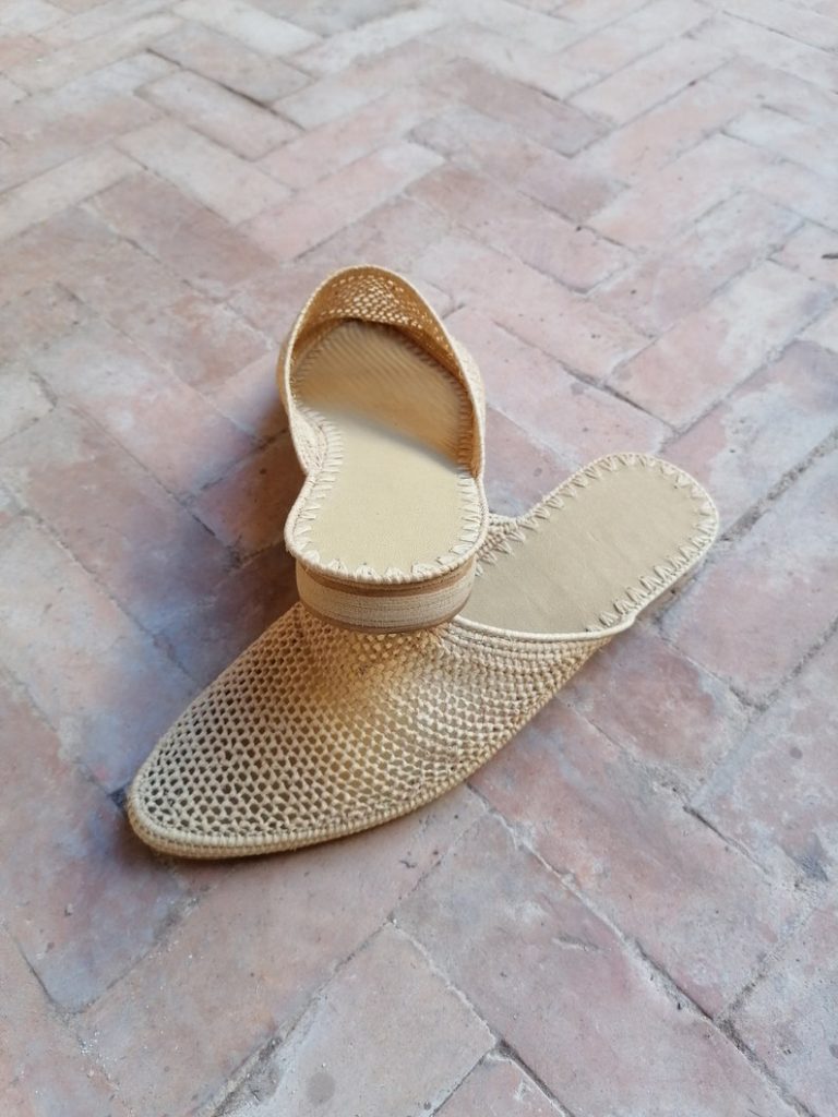 Natural Raffia Shoes slippers - Image 7
