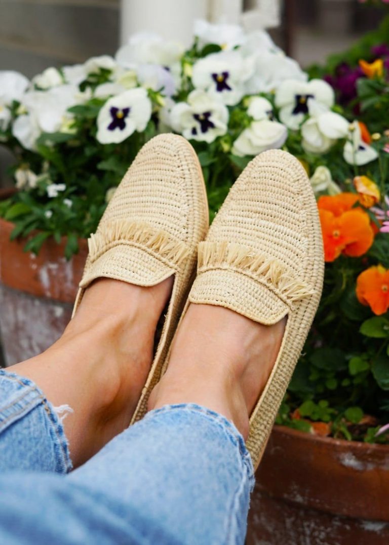Natural Mocasins Raffia Shoes - Image 6