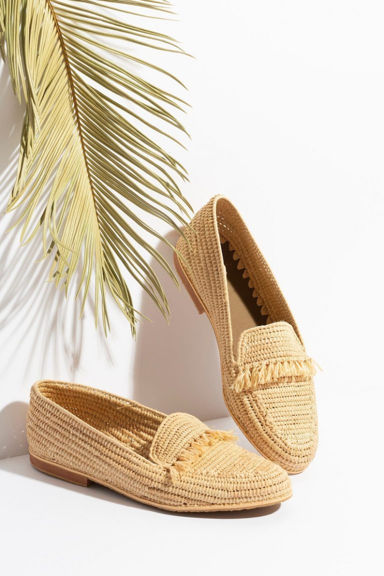 Natural Mocasins Raffia Shoes - Image 4