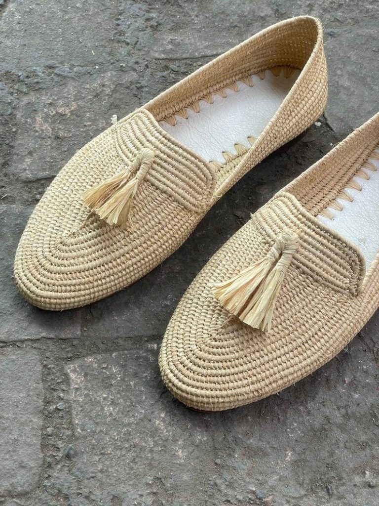 Natural Raffia loafers for men - Image 3