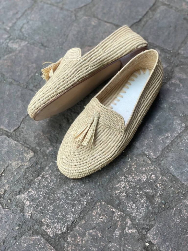 Natural Raffia loafers for men | Handmadology