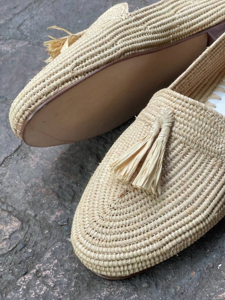 Natural Raffia loafers for men - Image 5